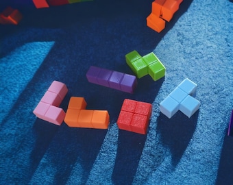 Tetris Magnets: 1980s Nostalgia, Set of Six