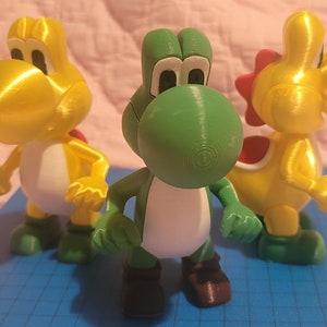 3D Printed Yoshi Figure - Custom Color Available