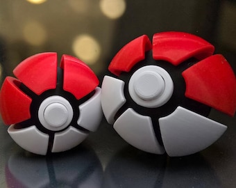 Poké Ball Fidget Clicker – 3D Printed Pokémon Inspired Clicker Toy – Poké Ball & Premier Ball Stress Relief Toy