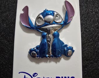 Disney Parks Metallic 3D Sculpted Stitch Pin from 2024