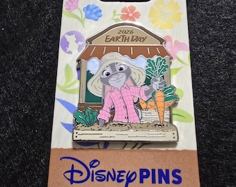 2026 Earth Day Disney Pin Judy Hopps Zootopia Limited Release