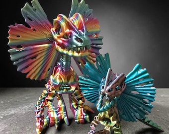 Articulated Dilophosaurus 3D Print - Flexi Dinosaur Toy