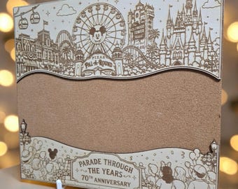 70th Parade Pin Display Board – 16x14(aprox) Wooden Collector Board