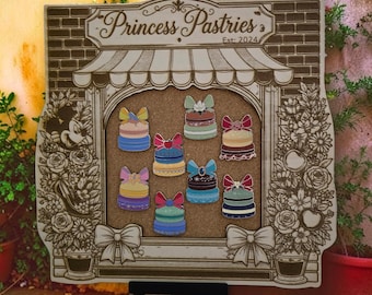 Magical Pin Display Board | Collector Wall/Counter Display | “Princess Pastries” 2024.