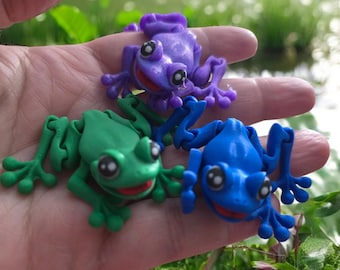 Mystery 3 Pack Magnetic Small Tree Frogs-3d Printed