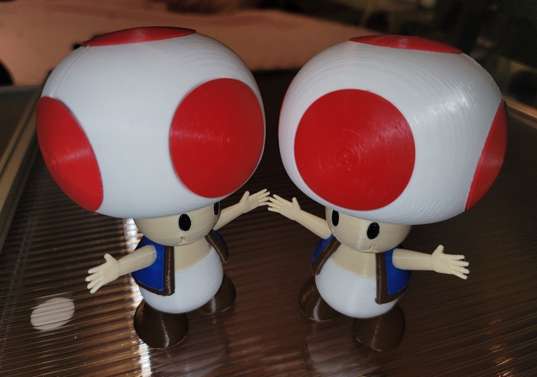 Toad Props 3D Printed Toad Figure - Customizable Colors - Etsy