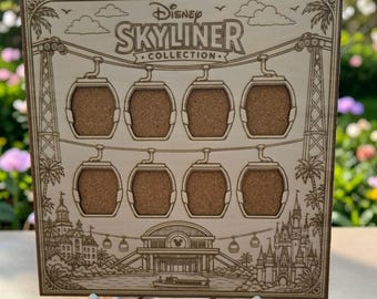 Skyliner Collection Pin Display Board 12x12 Amusment Park Mashup Pin Holder