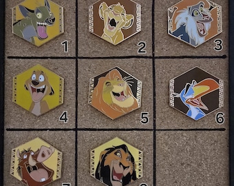 Authentic Disney Trading Pins- Pick Your By Number-The Lion King Laughing Mystery Collection Enamel Pins- 2024 WDW/WDL
