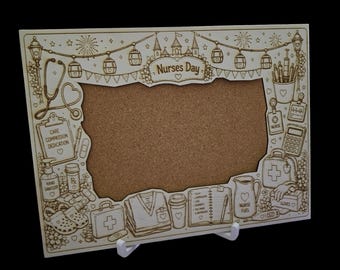Nurses Day Pin Board 12x16 Magical Display Two Designs