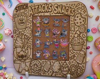 Disney's Stitch Attacks Snacks Pin Display Board- 2025- OE