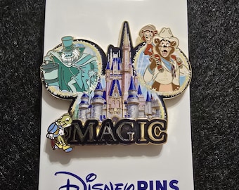 Disney Magic Kingdom Attractions Ear Hat Pin Cinderella Castle Hatbox Ghost 2026