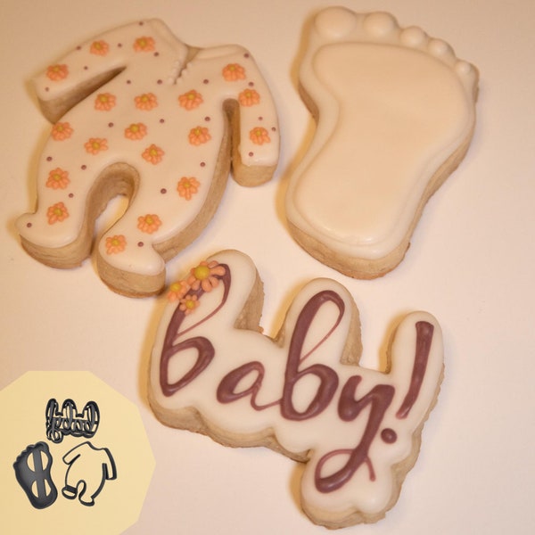 Baby Footie Pajamas Cookie Cutter Etsy