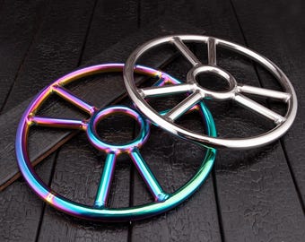 Handcrafted Stainless Steel Shibari Ring: BDSM Suspension Anchor