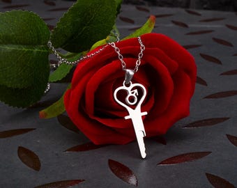 Femdom Key Necklace: Gender Symbol Keyholder - Adult Gift