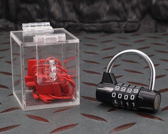 BDSM Key Storage Box: Self-Restraint Game with Combination Lock