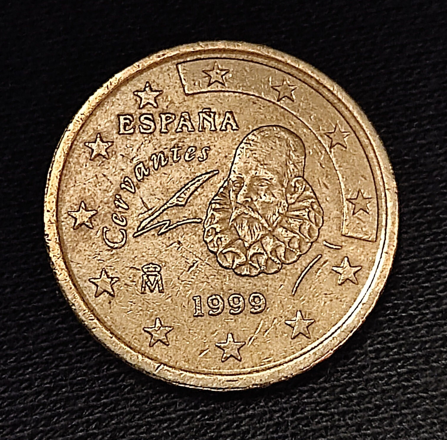 1ユーロ硬貨 スペイン 1999年 セルバンテス - Etsy 日本