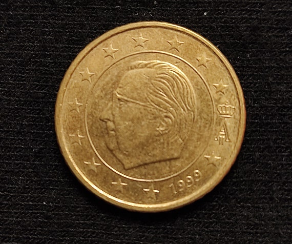 50 Euro Cent Coin Belgium 1999 - Etsy