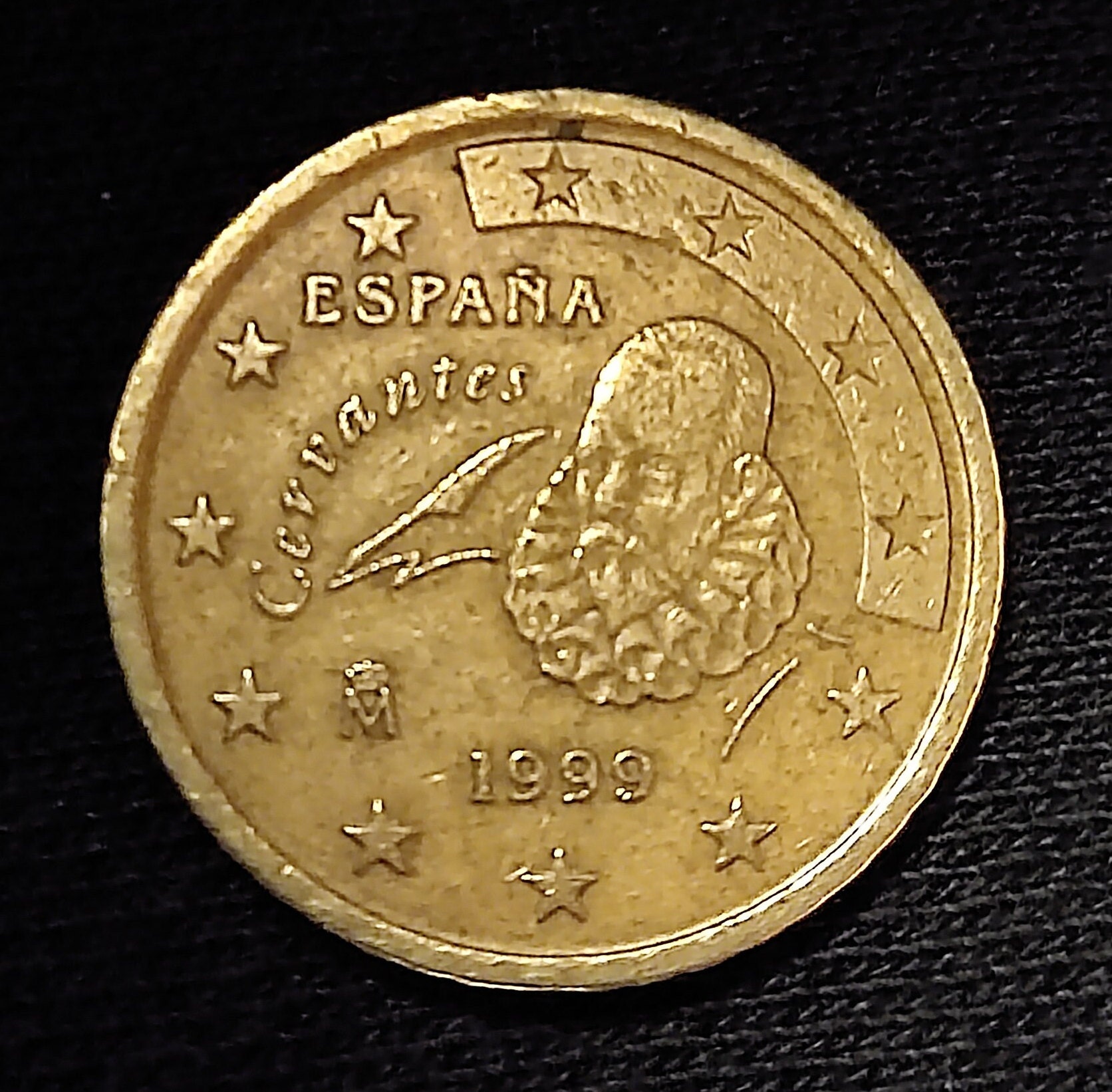 1ユーロ硬貨 スペイン 1999年 セルバンテス - Etsy 日本