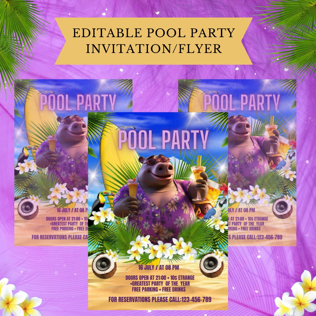 editable-pool-party-invitation-flyer-hippo-tie-dye-summer-flyer