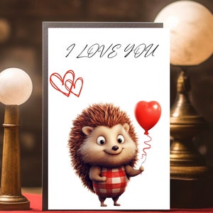 Printable I Love You Card Set of 2 Cute Love Card Instant Download Gift for Boyfriend Girlfriend Love Cards Valentines Day Digital Card