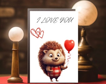 Imprimible Te Amo Tarjeta Conjunto de 2 Linda Tarjeta de Amor Descarga Instantánea Regalo para Novio Novia Tarjetas de Amor Tarjeta Digital del Día de San Valentín