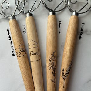 13" Danish Dough Whisk for Sourdough, Bread Baking, Pizza Making, Biscuits, Desserts