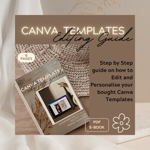 How to Edit Canva Templates Guide E-Book Step by Step for Beginners Instant Download Tutorial Canva Templates Guide E Book EBook Easy to Use