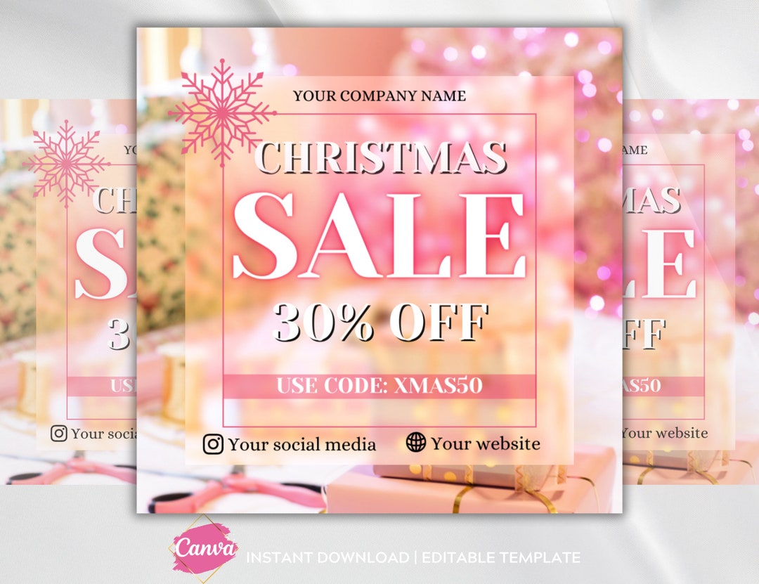 Pink Christmas Sale 