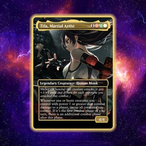 tifa martial artist mtg card FOIL] Tifa, (V.3) there is an additional combat phase after this phase Mtg Tifa Alt Art -