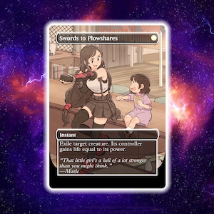 swords to plowshares mtg final fantasy Proxy Final Fantasy XIV Foil Promo Cards: Swords to Plowshares, Path of Exile