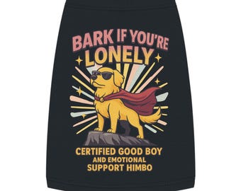 Bark If You're Lonely Dog Débardeur | Chemise drôle de meme