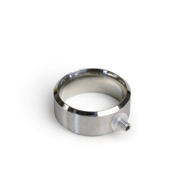 Stainless steel interchangeable ring and threaded pin with 2.5 mm thread