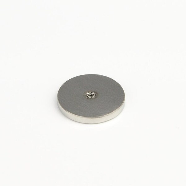 Round cabochon disc with 2.5 mm thread