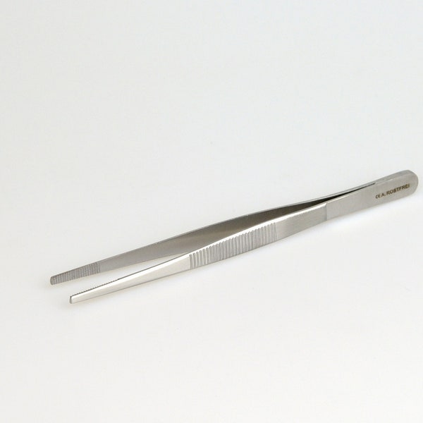 Tweezers with straight tips, 14 cm long