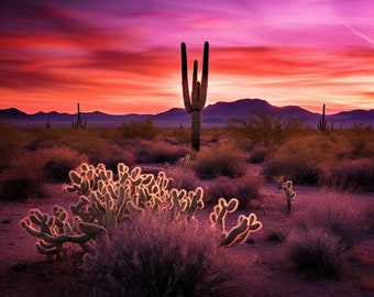 Arizona Desert Print, Digital Download, Printable