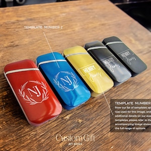 Small Custom USB Rechargeable Arc Lighters for Women - Retro Style Unique Gifts with Name, Logo or Monogram