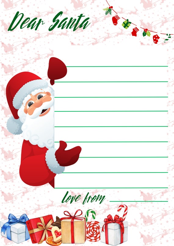 Father christmas online letter template