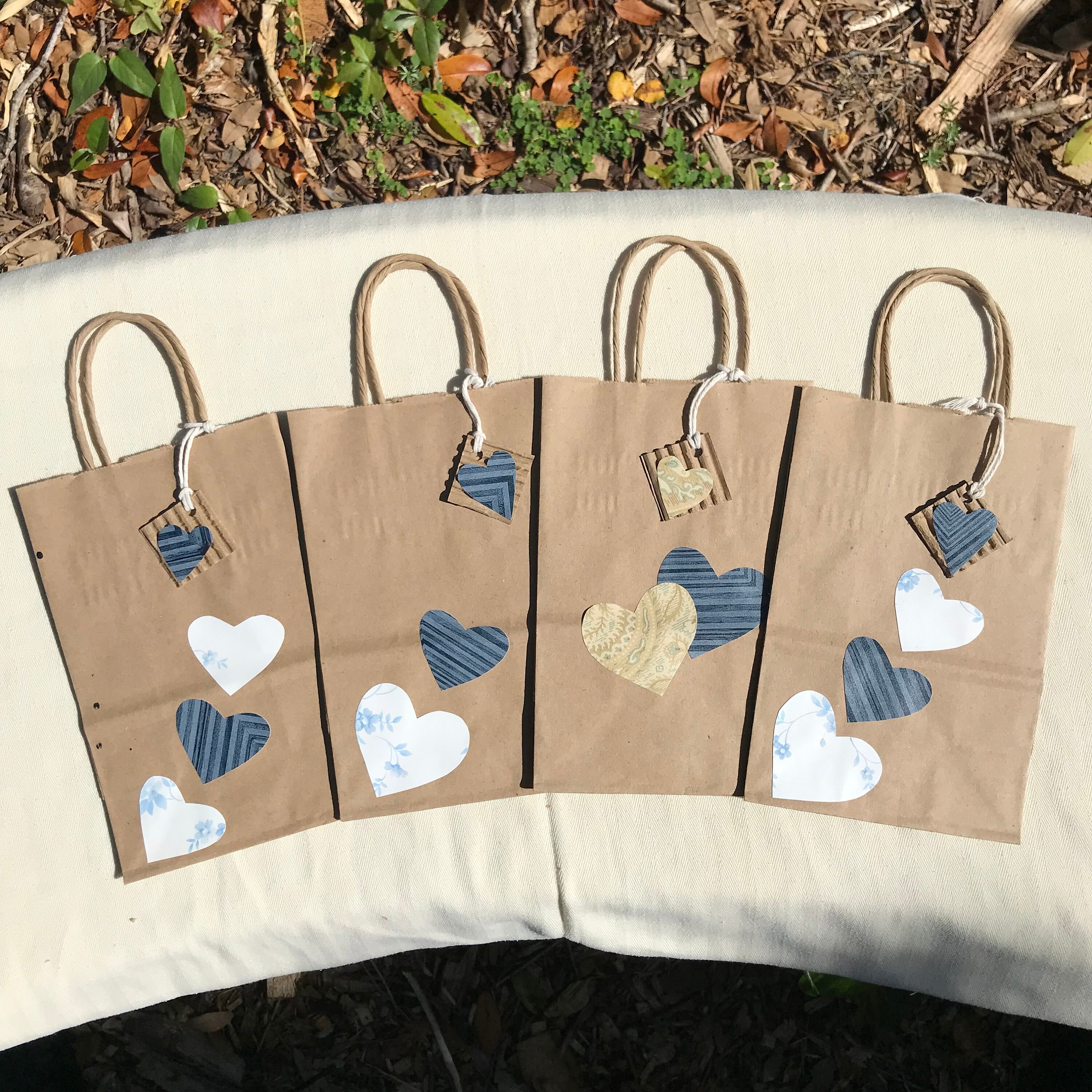 Small Paper Gift Bag Set of 4 - Etsy