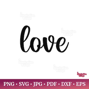 Kärleksbrev SVG | Handskriven kursiv (digital nedladdning)