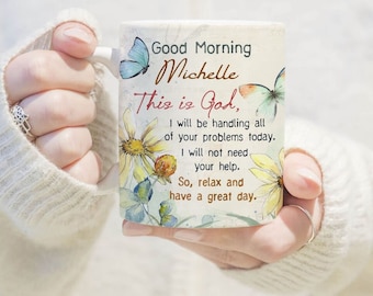 Personalized Christian Coffee Mug Bible Study Gift, Inspirational Mug For Christian Gift, Positive Coffee Mug Gifts For Christians Morning