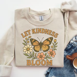 Mariposa retro PNG, diseño de sublimación de mariposas florales, clipart de insecto botánico vintage PNG, frase inspiradora, gráfico para amantes de la naturaleza