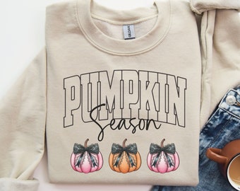 Pumpkin Season Pumpkin Coquette Bow Png Varsity Design Halloween Pumpkin Bow PNG Sublimation Trending Png Thanksgiving PNG Autumn Soft Girl
