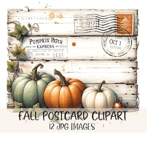 Aquarell Herbst Clipart Bundle Herbst Vibes Clipart Hochwertige JPGs Bauernhaus Dekor Kürbis Clipart Thanksgiving Junk Journal Herbst Bilder