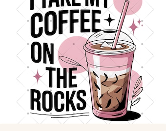 Iced Coffee Design PNG Trendy Coffee PNG Coffee Addict Image Coffee Lover png Summer Drink Clipart Sublimation Design Iced Latte Coffee Cup