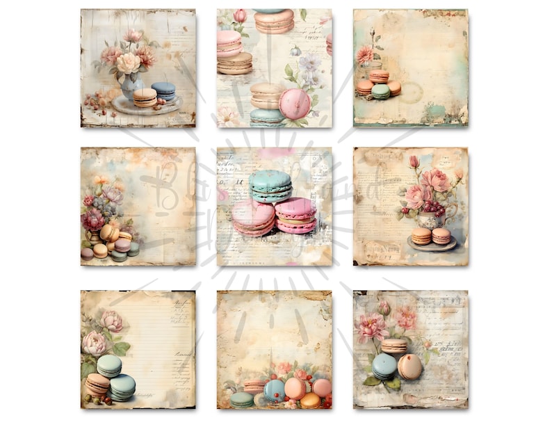 Macaron Page De Garde www.etsy.com