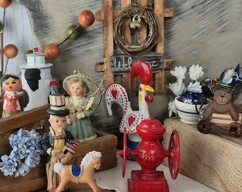 Vintage Miniature Antique Shop Treasures, Dollhouse Miniatures Collection