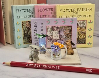 Cicely Mary Barker Flower Fairies | Miniature Display |  Book Nook Fairy Garden