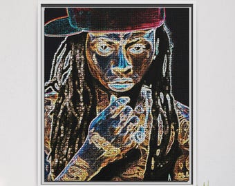 Canvas muurkunst, kleurrijke graffitikunst, hiphopkunst, stedelijk huisdecor, hedendaagse popart | Nu winkelen