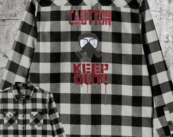 Unisex Plaid Flannel Shirt: Grunge Urban Style