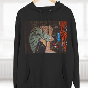 Expressive Graffiti Hoodie: Urban Street Art Sweatshirt